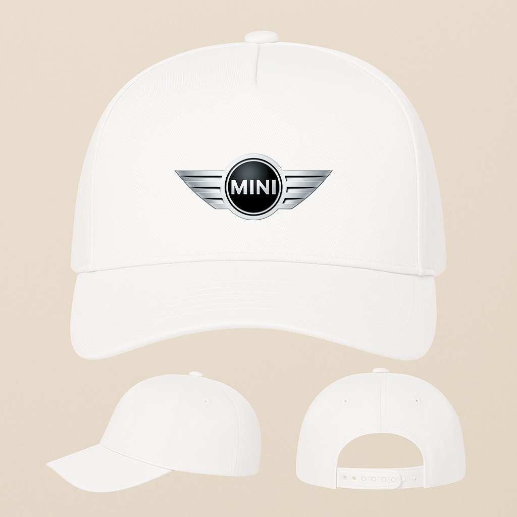 Mini Cooper Car Five Panel Twill Snapback Cap
